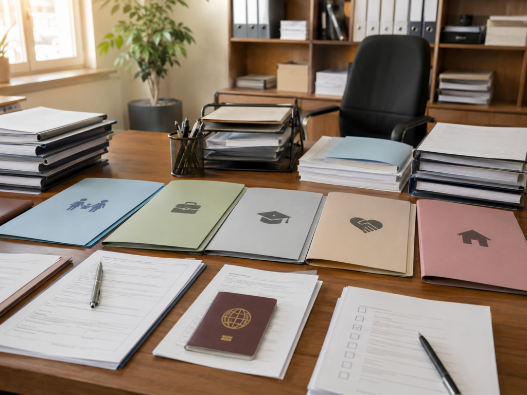 Comparación de documentos para distintos tipos de arraigo en España